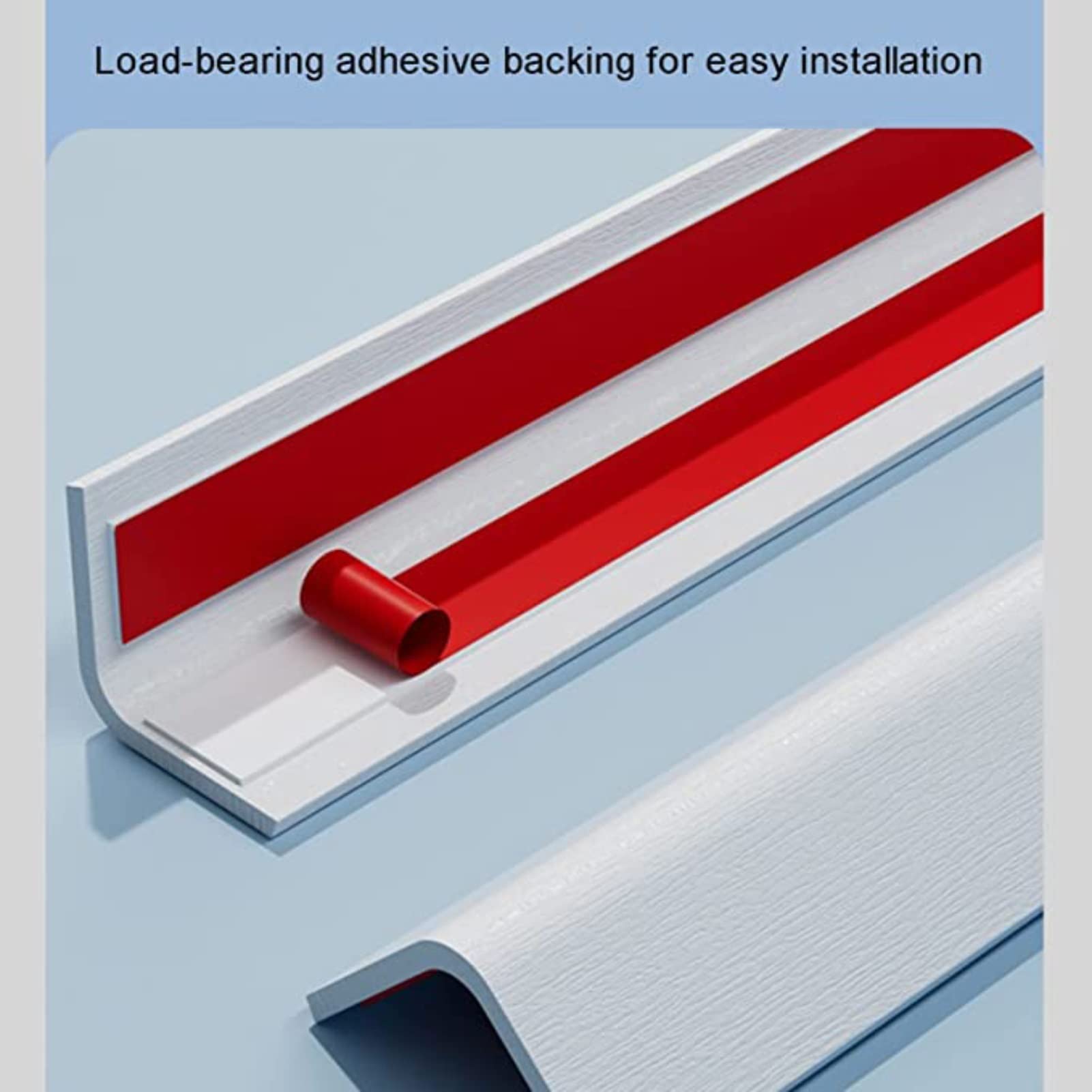 Esquineras pared Protector de esquinas adhesivo para paredes, tira de PVC resistente de 1,2 m (47,24 pulgadas) de largo, protector de esquinas anticolisión, protector de bordes para desconchones de p