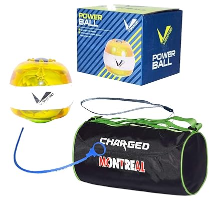 VERIFIED Gym Set Including VERIFIED Power Ball with Charged Gym Bag Montreal Large Black