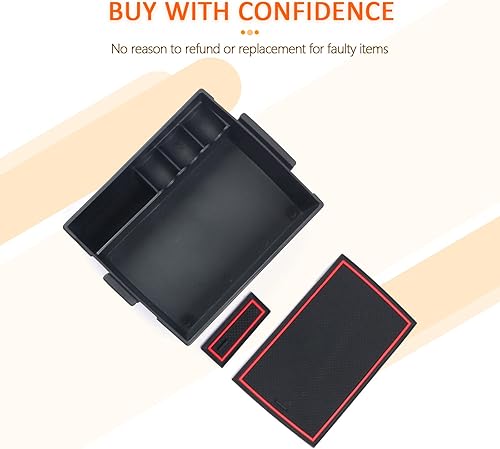 Miniatura 6 de CDEFG Organizador de accesorios de consola central compatible con Ford Maverick XL XLT LARIAT 2022 2023, caja de almacenamiento de material ABS