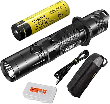 Amazon Nitecore Mh12gts 1800ルーメン ロングスロー Usb充電式タクティカル懐中電灯 高性能バッテリー Lumentacオーガナイザー付き Nitecore アウトドア
