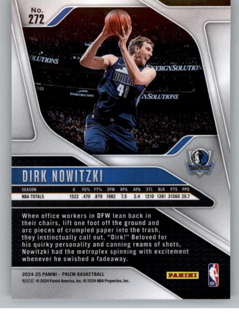 Amazon.com: 2024-25 Panini Prizm #272 Dirk Nowitzki Dallas
