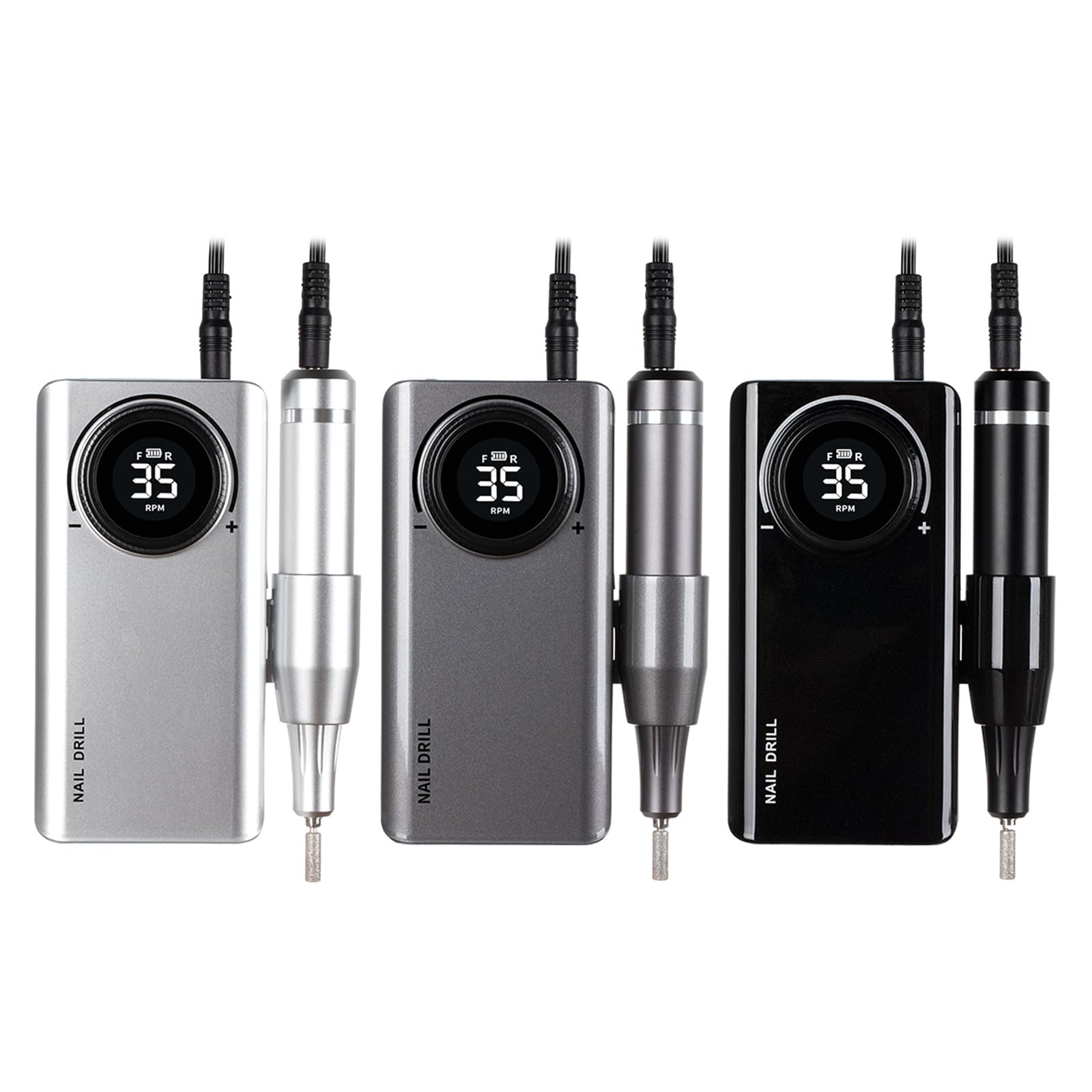Taladro eléctrico profesional para uñas acrílicas con 6 brocas y accesorios de fácil cuidado, velocidad ajustable