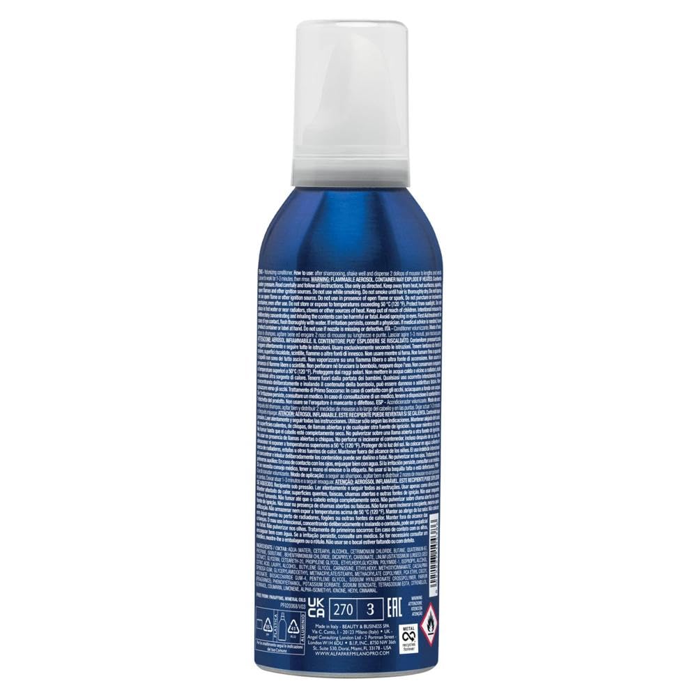 Alfaparf Milano| Semi di Lino Volume | Volumizing Mousse Conditioner - Conditioner volumizzante e corporizzante per capelli fini, 200ml