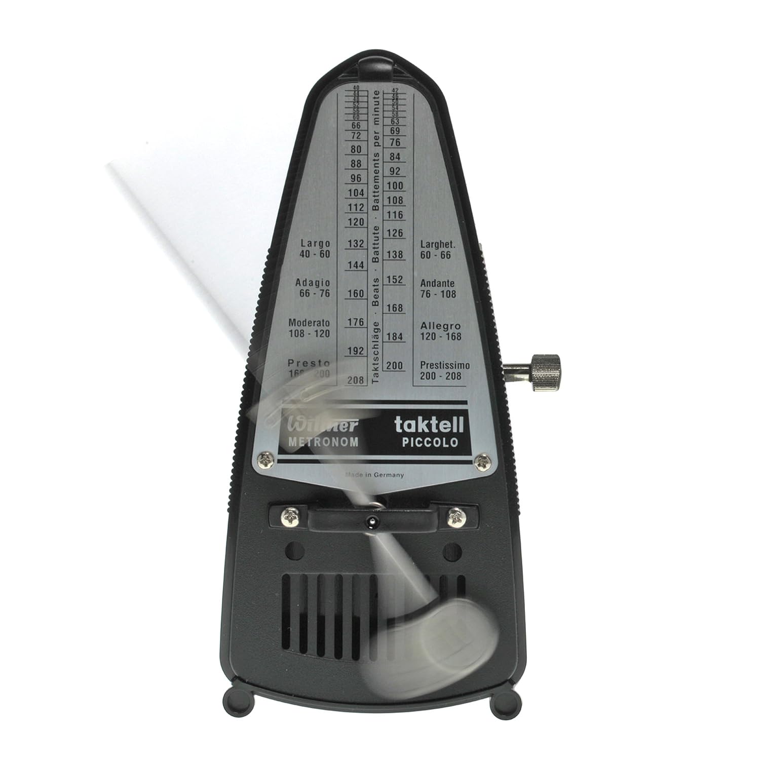 Wittner Taktell Piccolo 836 mechanisches Metronom Schwarz
