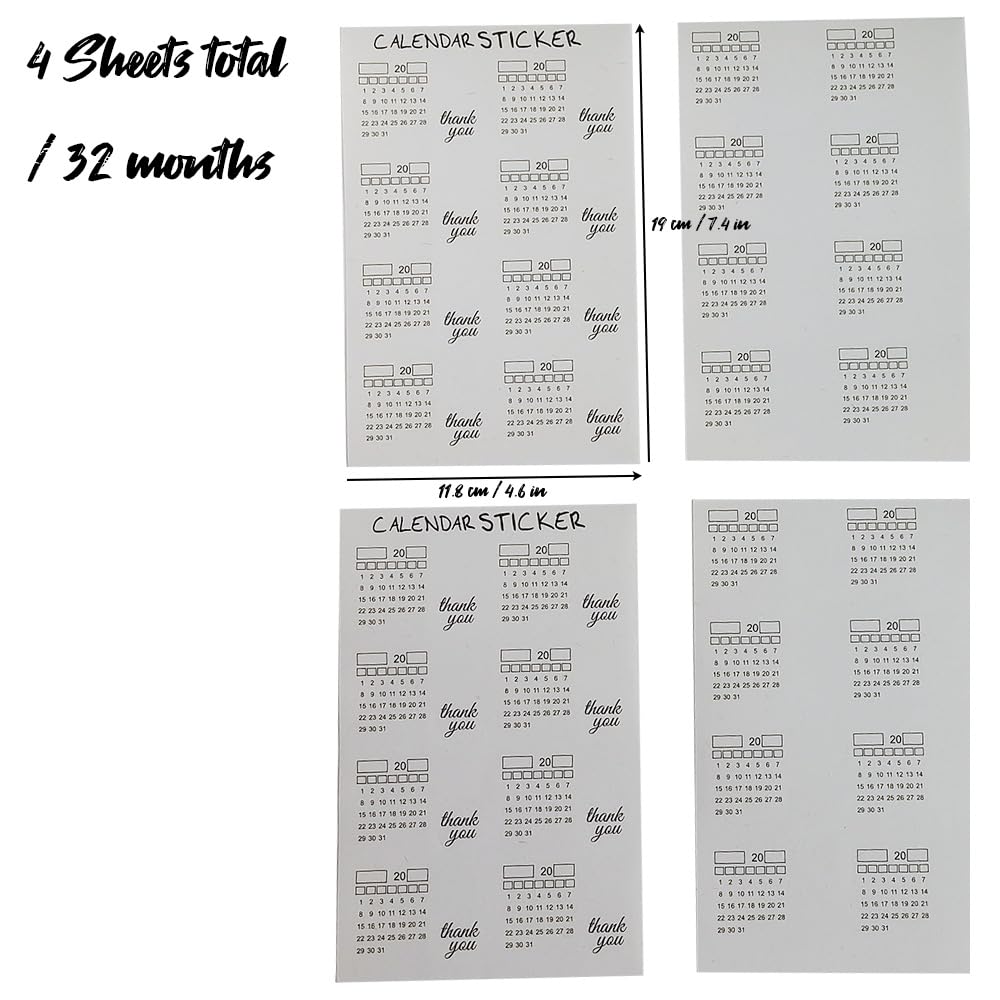 Monthly Tabs Calendar Stickers for Yearly Planner for Journal Dividers Plan for School Year Agendas and Organizers - Image 3