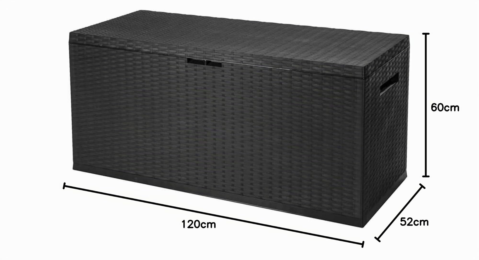 WELL HOME MOBILIARIO & DECORACIÓN Baul almacenaje para jardin Nizza 350L - 120x52x60cm
