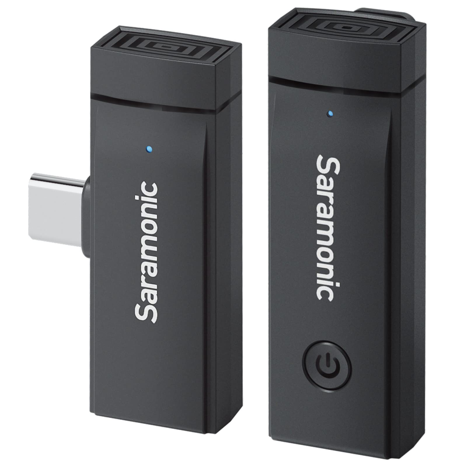 SaramonicWireless Lavalier Microphone System For iPhone iPad 2.4Ghz Professional Clip On Lapel Condenser Plug-Play Mic For Vlog Interview Live Streaming Recording Video Youtube SR-Blink Go-U1 (TX+RX)