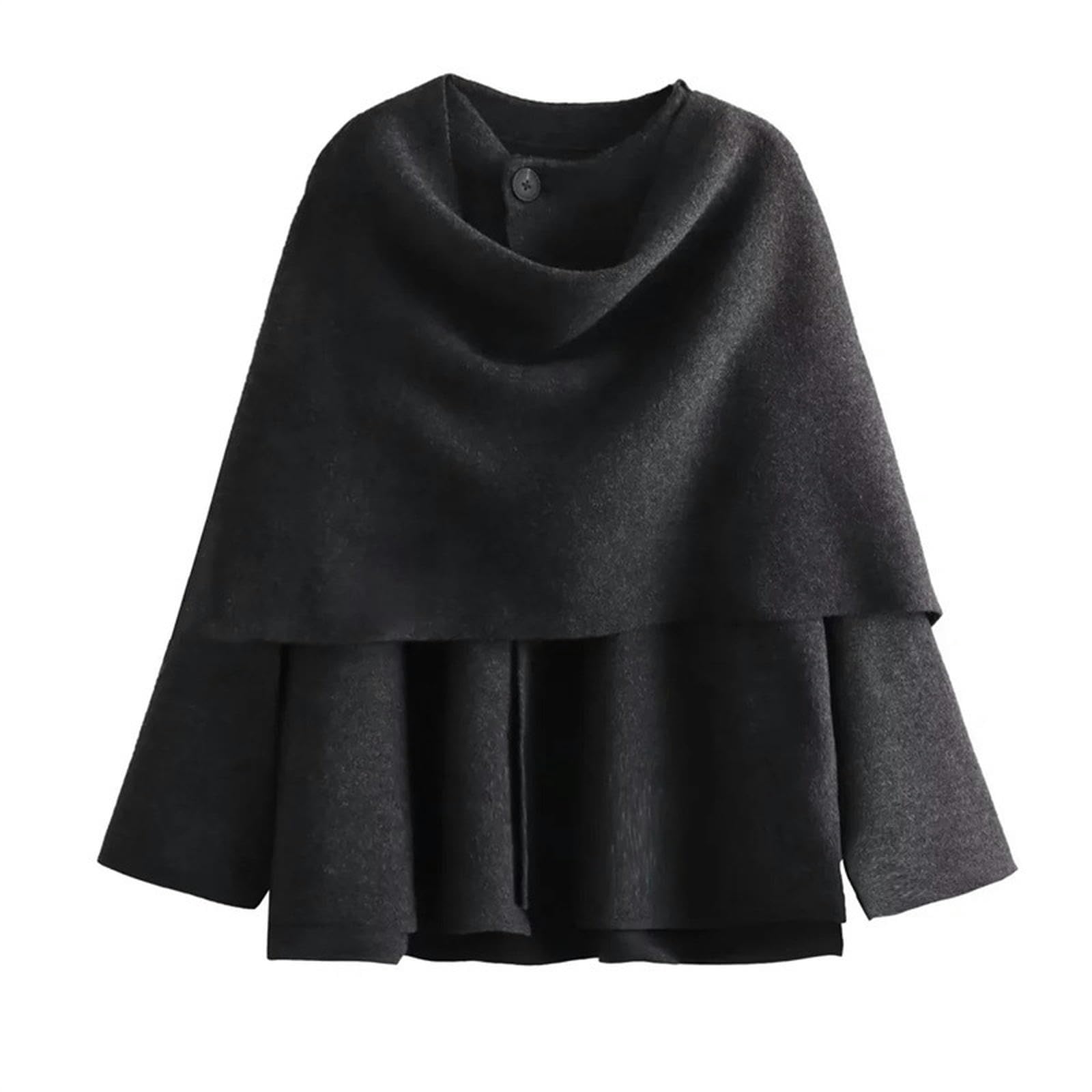 Écharpe col silhouette femme cape contre le froid de mi-saison veste confortable