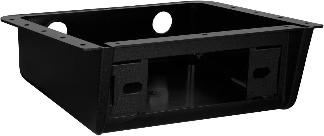 Enrock Universal Car Stereo Fully Enclosued Under Dash/Overhead Installation Mounting Kit for DIN Radio Receiver