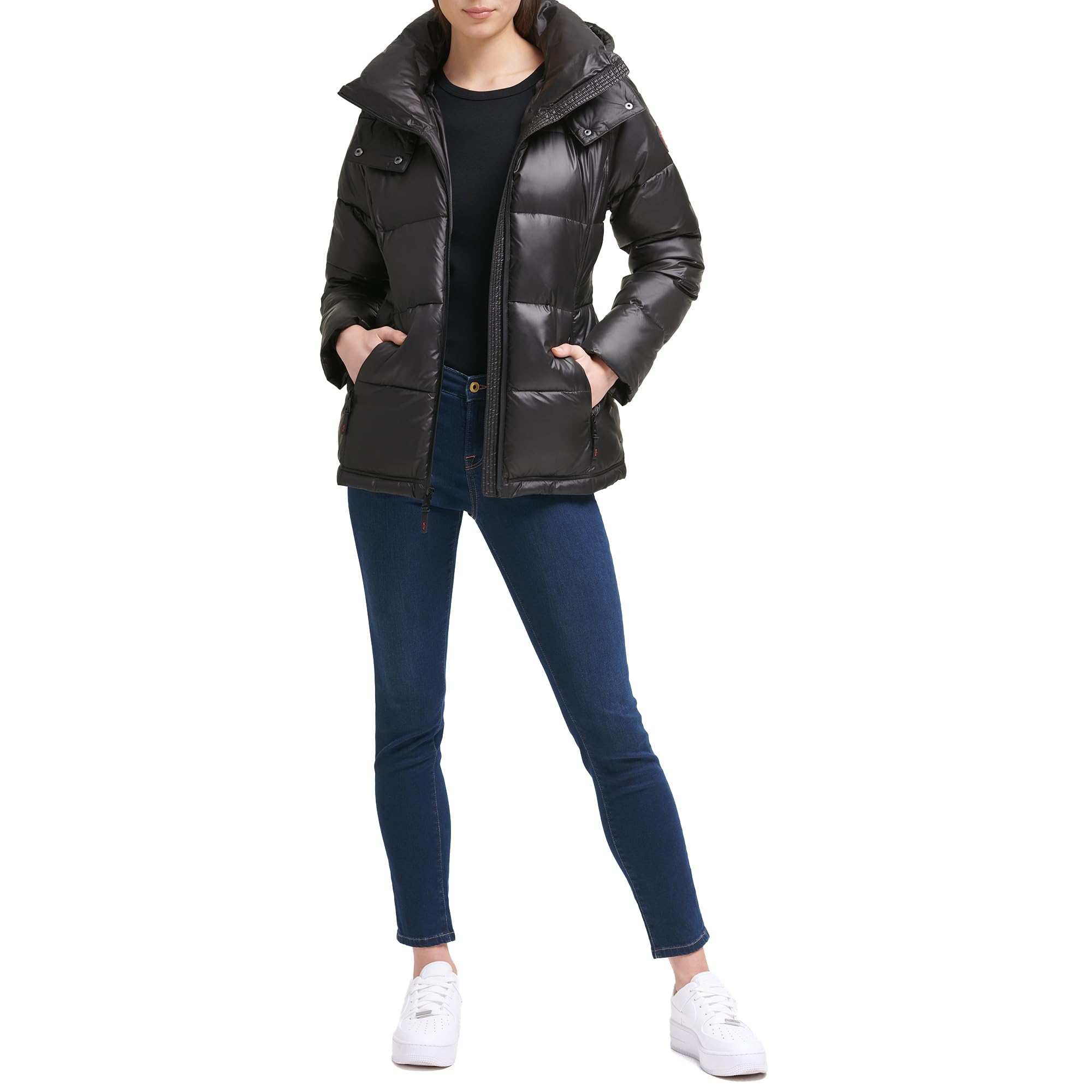 Kenneth ColeWomen's Heavy Weight Down Puffer Jacket Down Alternative Coat