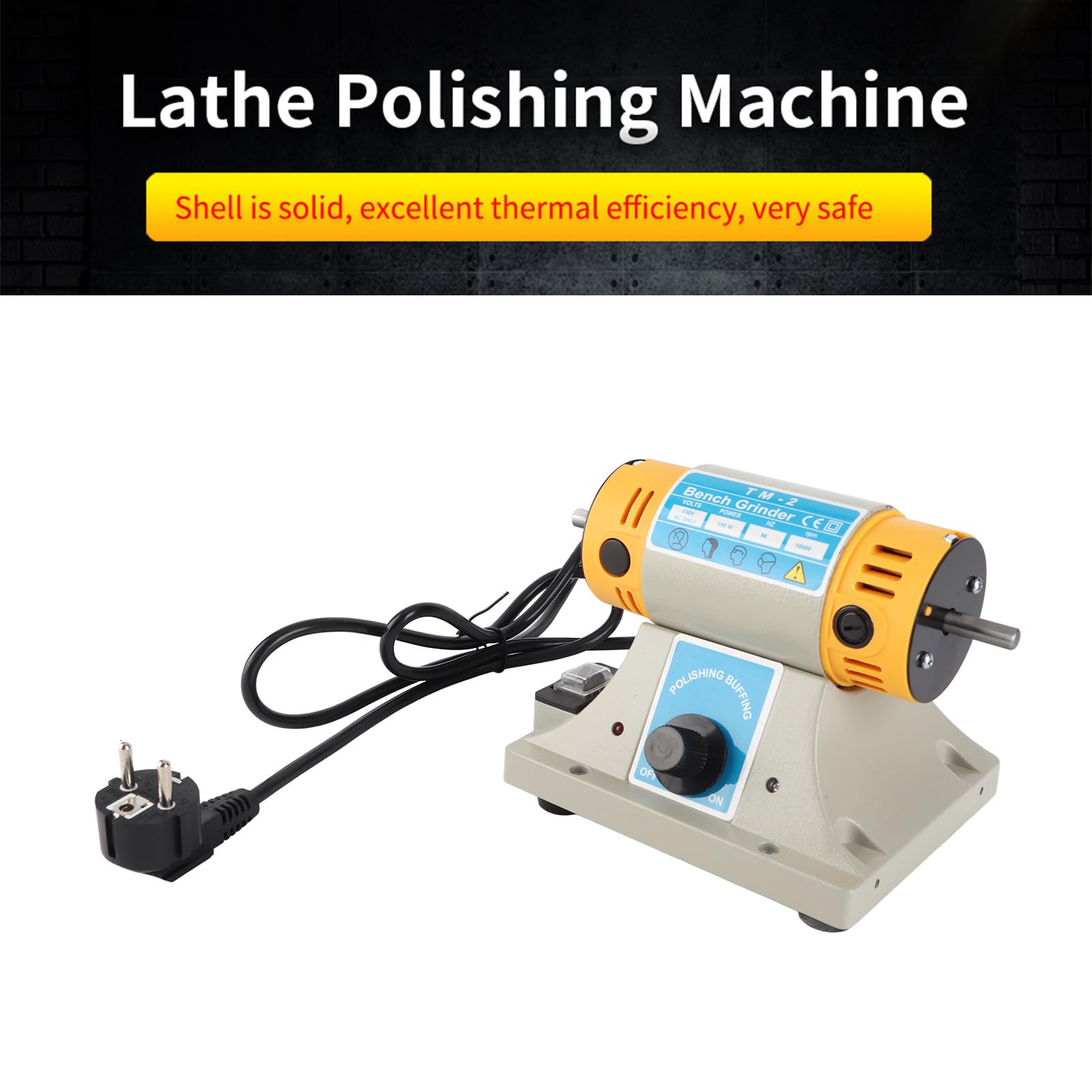 350W Polisseuse de Établissement à Vitesse Variable 220V 10000 Tr/Min Parfaite pour Polissage de Bijoux