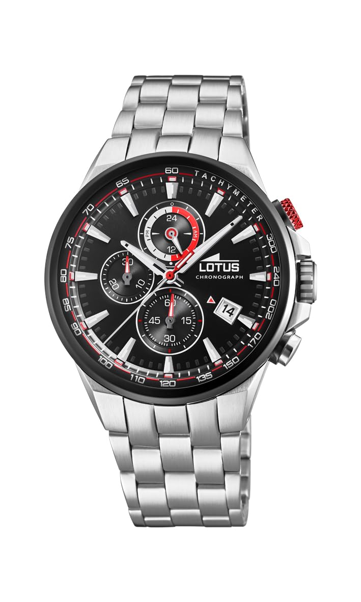 LOTUS Reloj Hombre de Cuarzo analógico con Correa en Acero Inoxidable 18586/4
