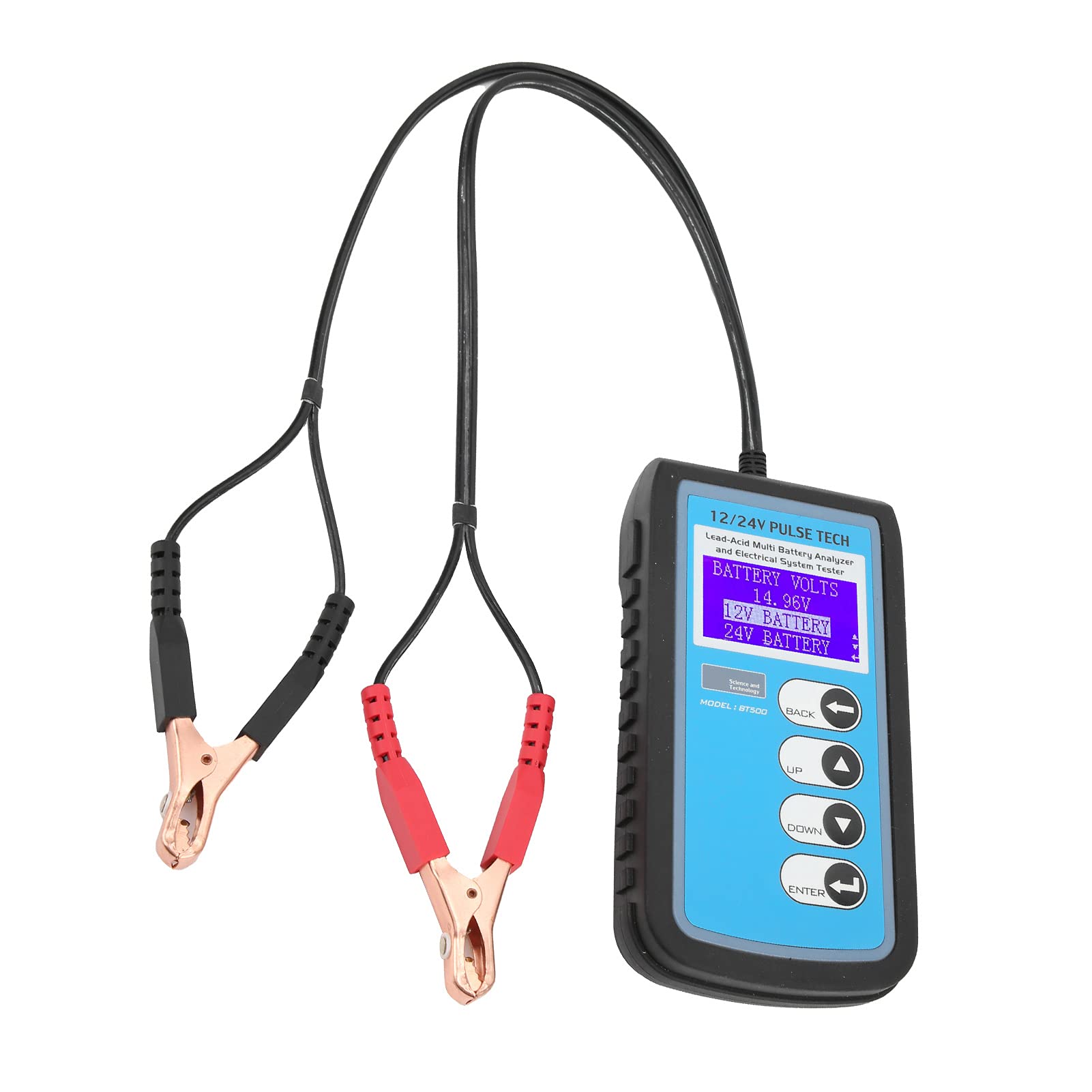 Tester Baterii Tester Baterii LCD Analiza Przewodności dla Akumulatorów 12 V 24 V Obudowa ABS 3 w 1 Test ładowania Rozruchu Akumulatora dla Samochodów Osobowych Ciężarówki Do Użytku Morskiego