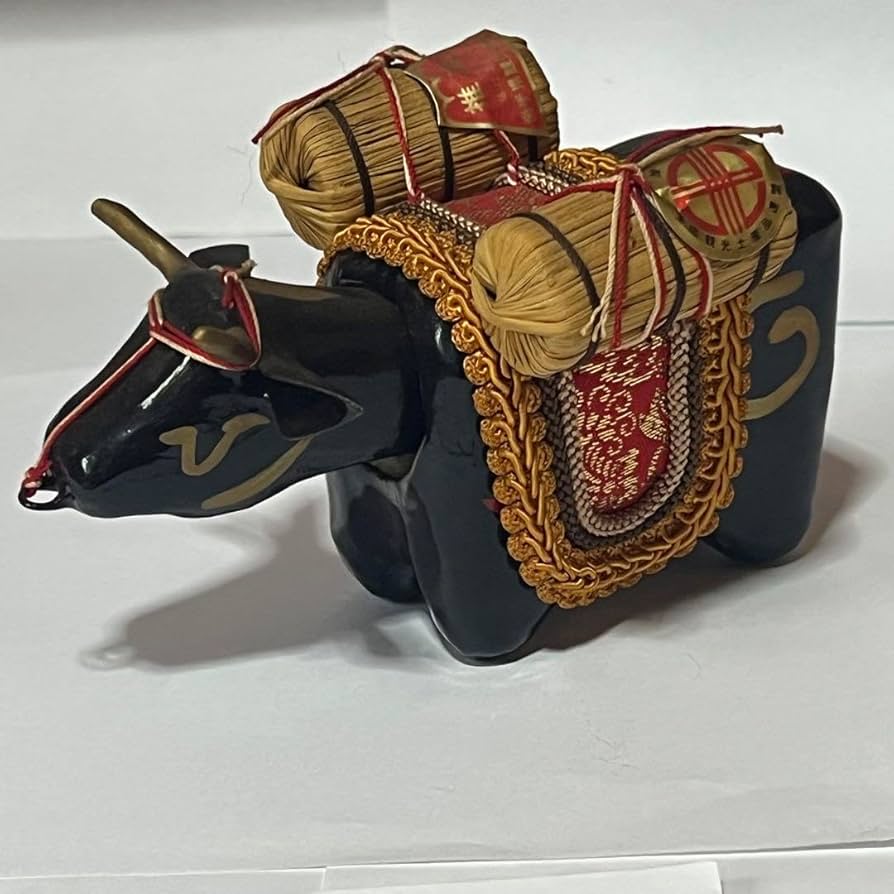 Amazon.co.jp: 赤べこ 黒べこ 縁起物 福島 岩手県 レトロ インテリア