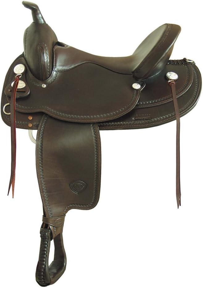 Tex Tan Norco Flex Western Trail Saddle 16In Choco