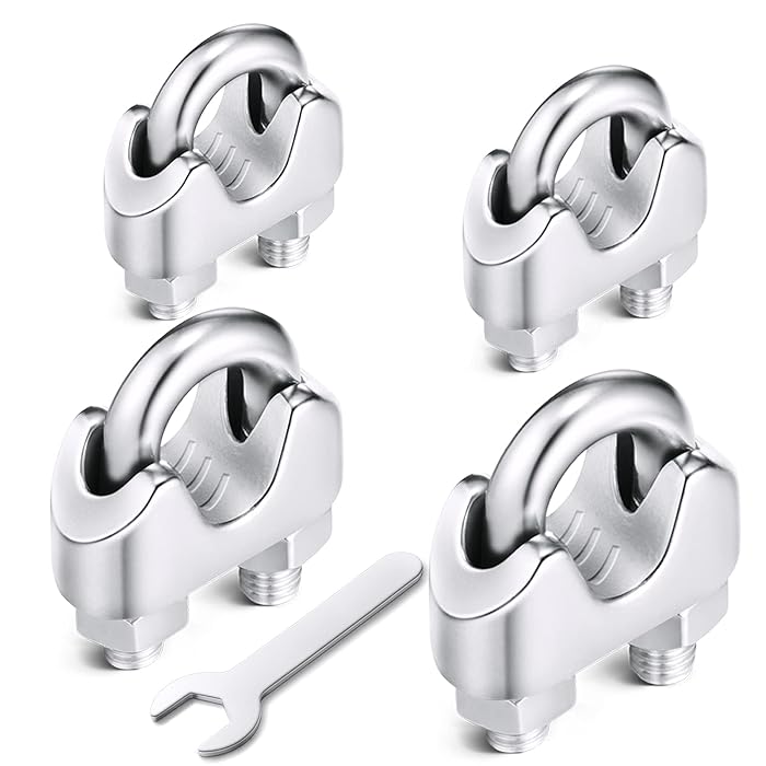 Buy Wire Rope Clamp Clip 1/2 Inch M12,304 Stainless Steel Cable Clamps