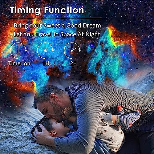 Sunbox Projetor de estrela,projetor de galáxia de planetário para decoração de quarto,discos de 12 g