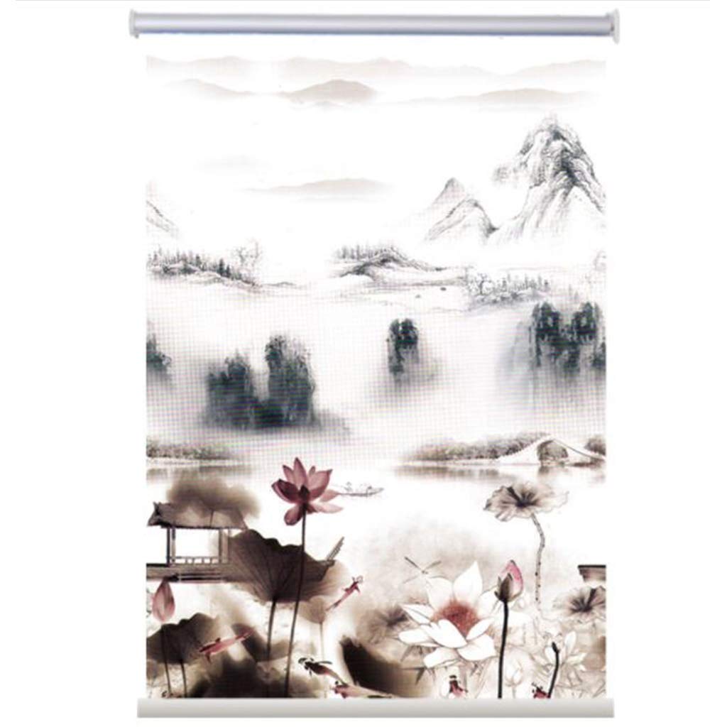 curtainYNFNGXU Roller Blinds, Vertical Lifting Waterproof, Customizable Full Blackout Bathroom Roller Blinds 2 Types, 36 Sizes (Color : A, Size : 145x200cm)