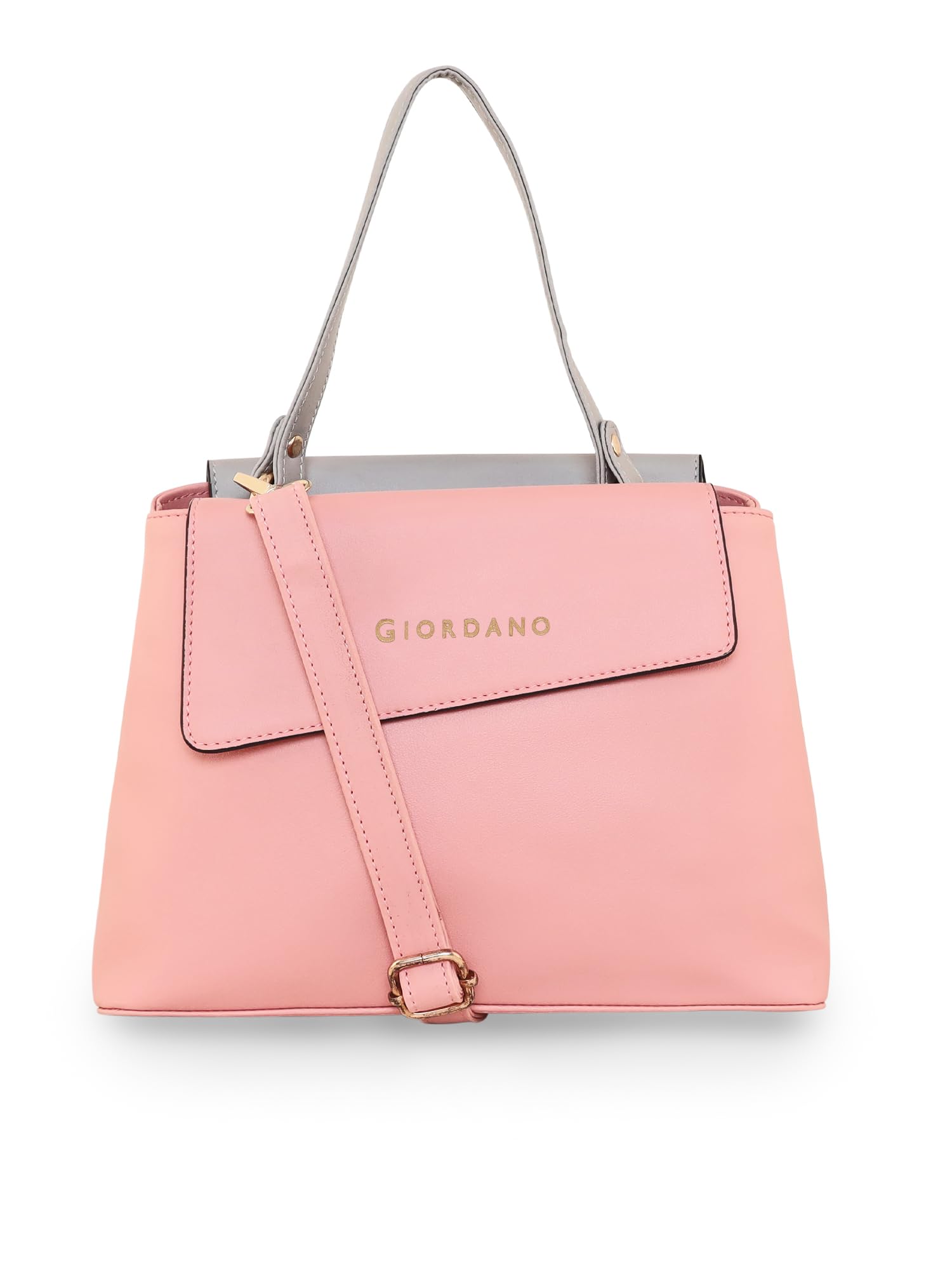 Giordano Classy and stylish Medium Hand Bag | Ladies Purse Handbag for Women and Girls | Gifts for Women - GDHB19538PNKGRY (B0C8CR52B1) Amazon Price History, Amazon Price Tracker