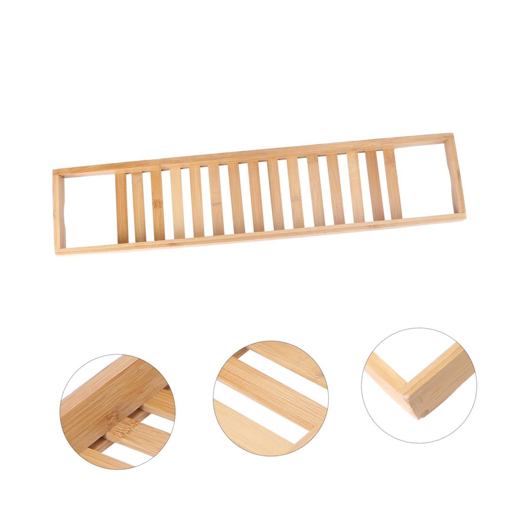 Bandeja Para Bañera Bandeja De Bañera Bambú De Madera Estante
