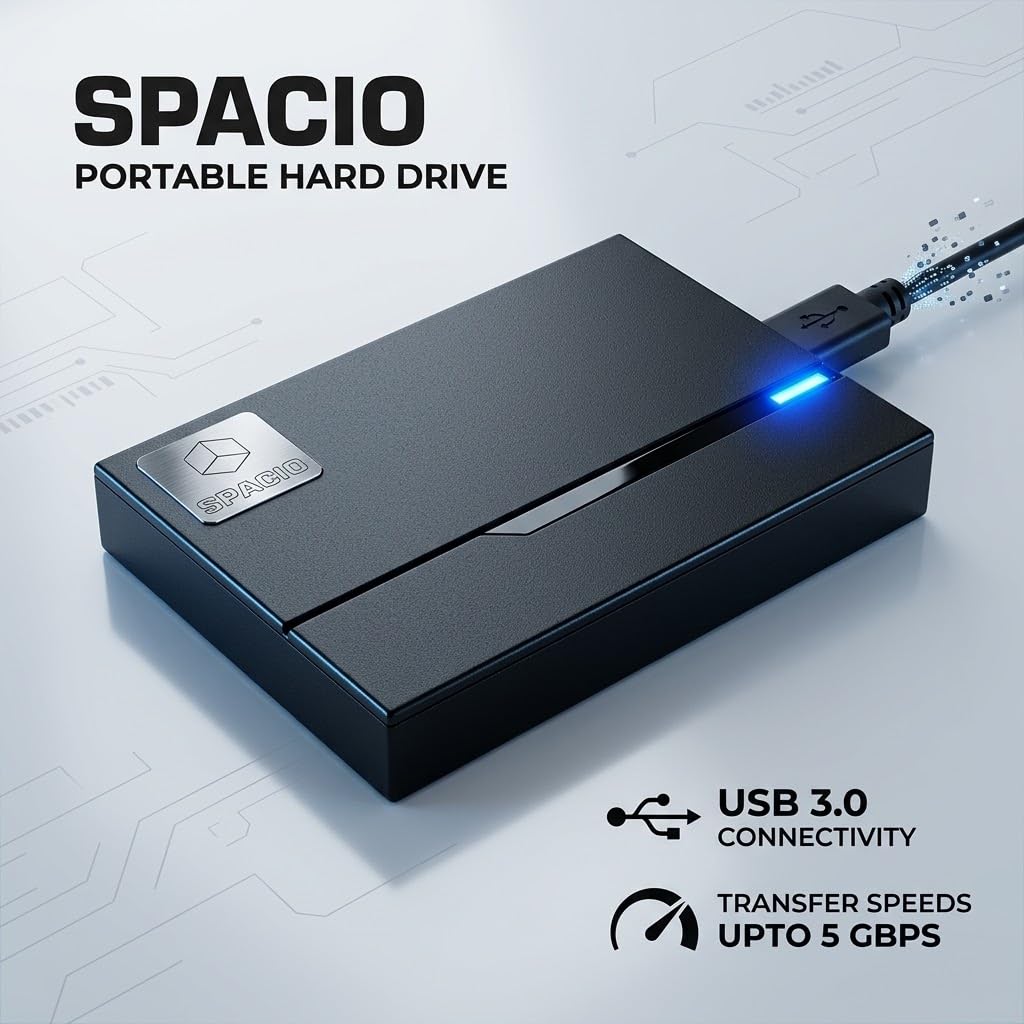MAYUMI SPACIO 1TB External Hard Disk HDD for Laptop, PC, Mac & Mobile (OTG) — Amazon image 2