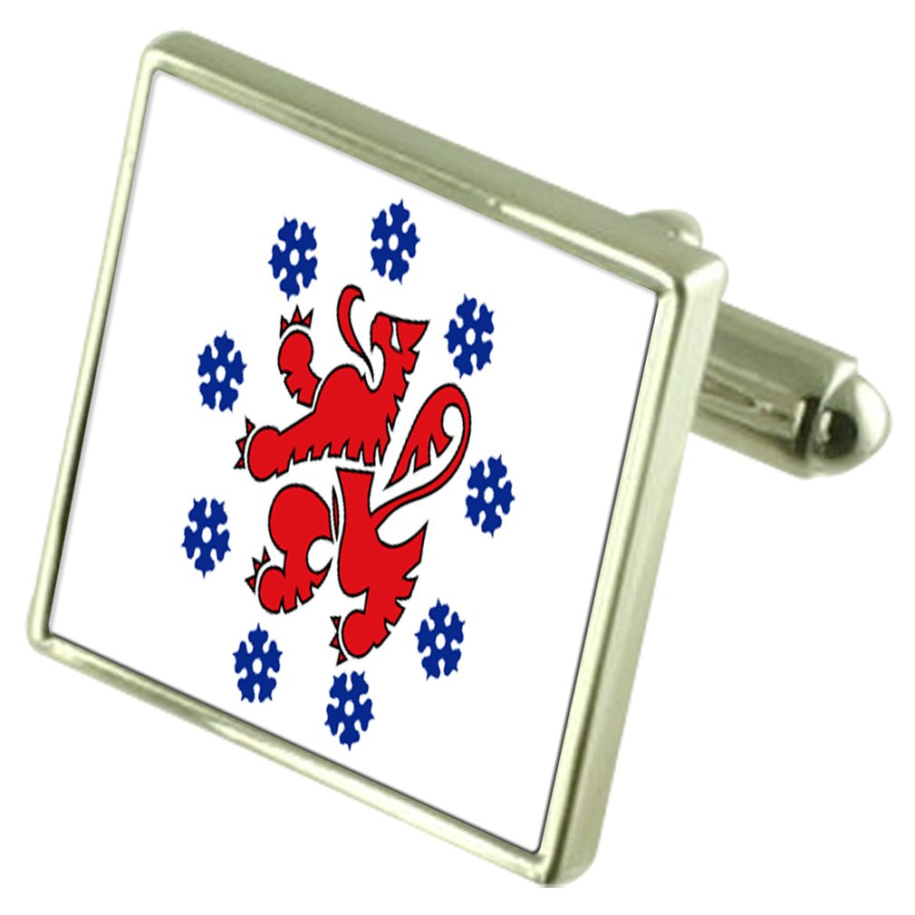 Deutsche Gemeinschaft Sterling Silber Manschettenknöpfe Flagge