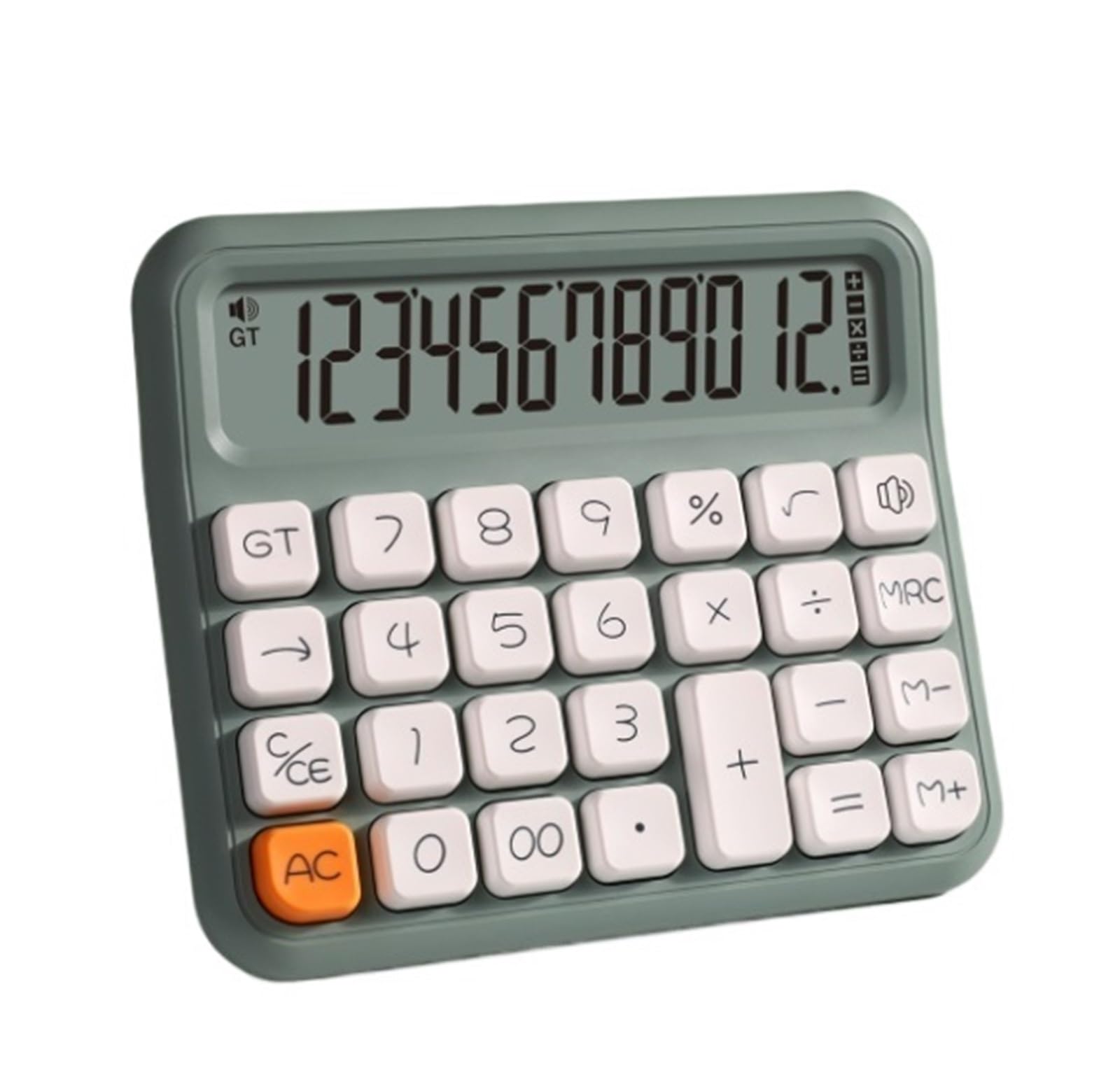 Strumenti Di Calcolo Calcolatrice Portatile Da Tavolo Con Tasti Portatili Adatta For Ufficio Scuola Casa Adatto Per Lo Studio(Grün)