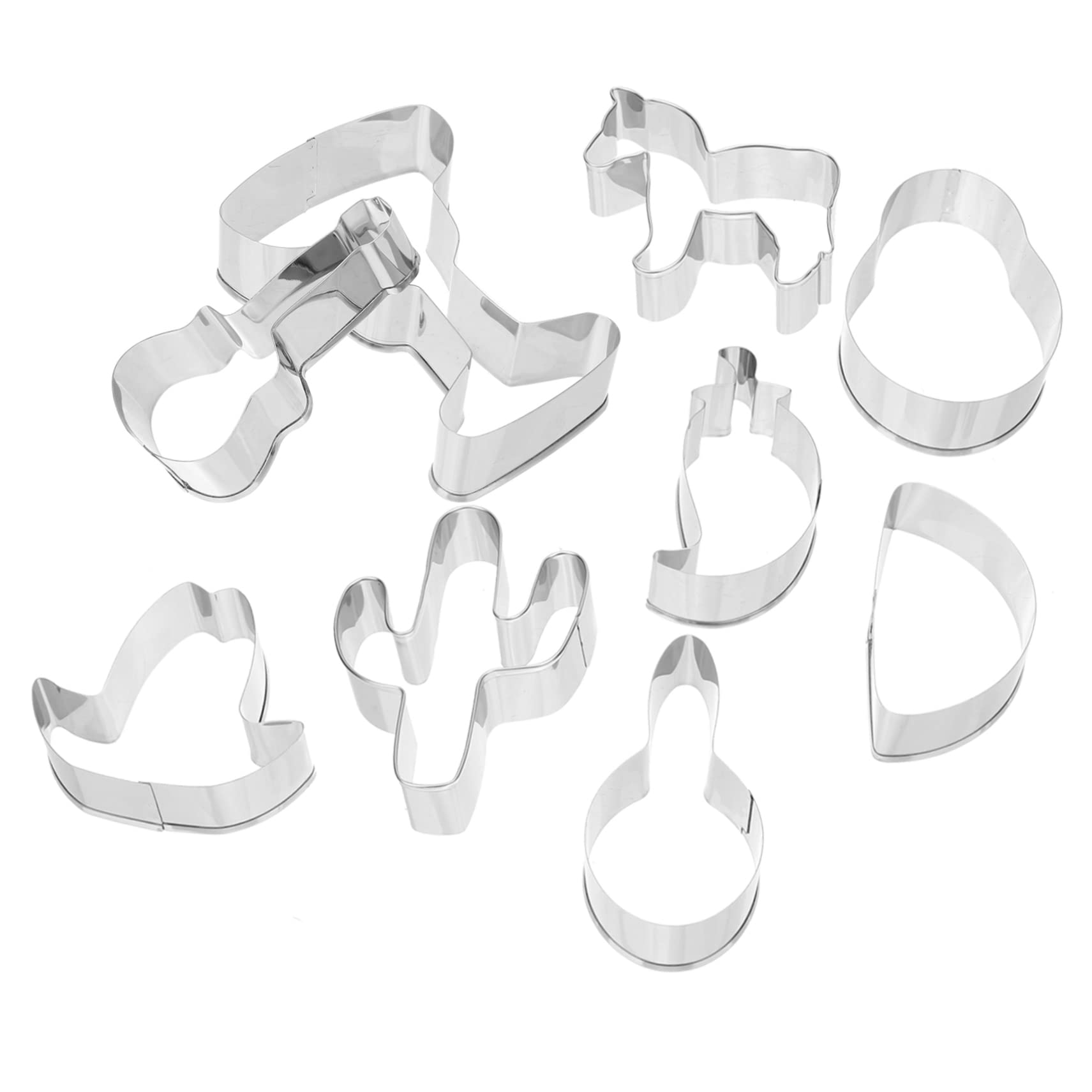 Ciieeo Lot De 4 Emporte-pièces En Acier Inoxydable Épais Et Robustes Faciles À Nettoyer Pour Biscuits 6 Pièces X 4