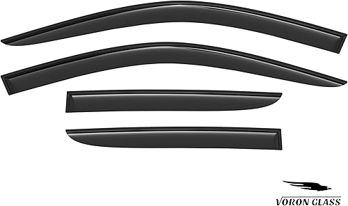 Miniatura 7 de Voron Glass Protectores de lluvia con cinta adhesiva para Kia Soul 2014-2019, deflectores de ventana, viseras de ventana de ventilación, 4 piezas -
