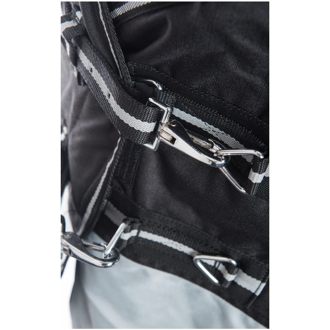 RL24 - Winterdecke 600D Basicline – Schwarz/Grau – 105cm (300g/m²) | Decke mit Füllung – Pferdedecke von HKM by Reiterladen24