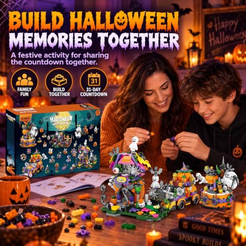 Halloween Advent Calendar for Adult Kids with 6 in 1 Building Blocks - image 6