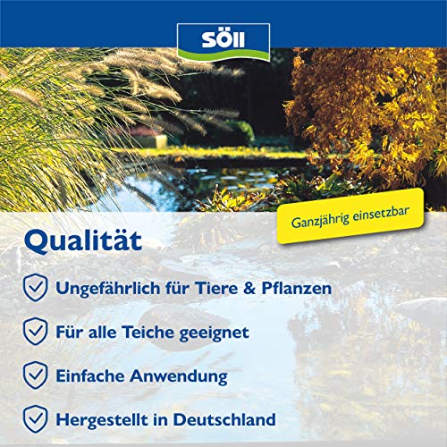 Söll 80632 TeichschlammEntferner 2,5 kg - hochaktive Klarwasserbakterien und Aktivsauerstoff entfernen Schlamm, Ablagerungen im Gartenteich Fischteich – Bild 5