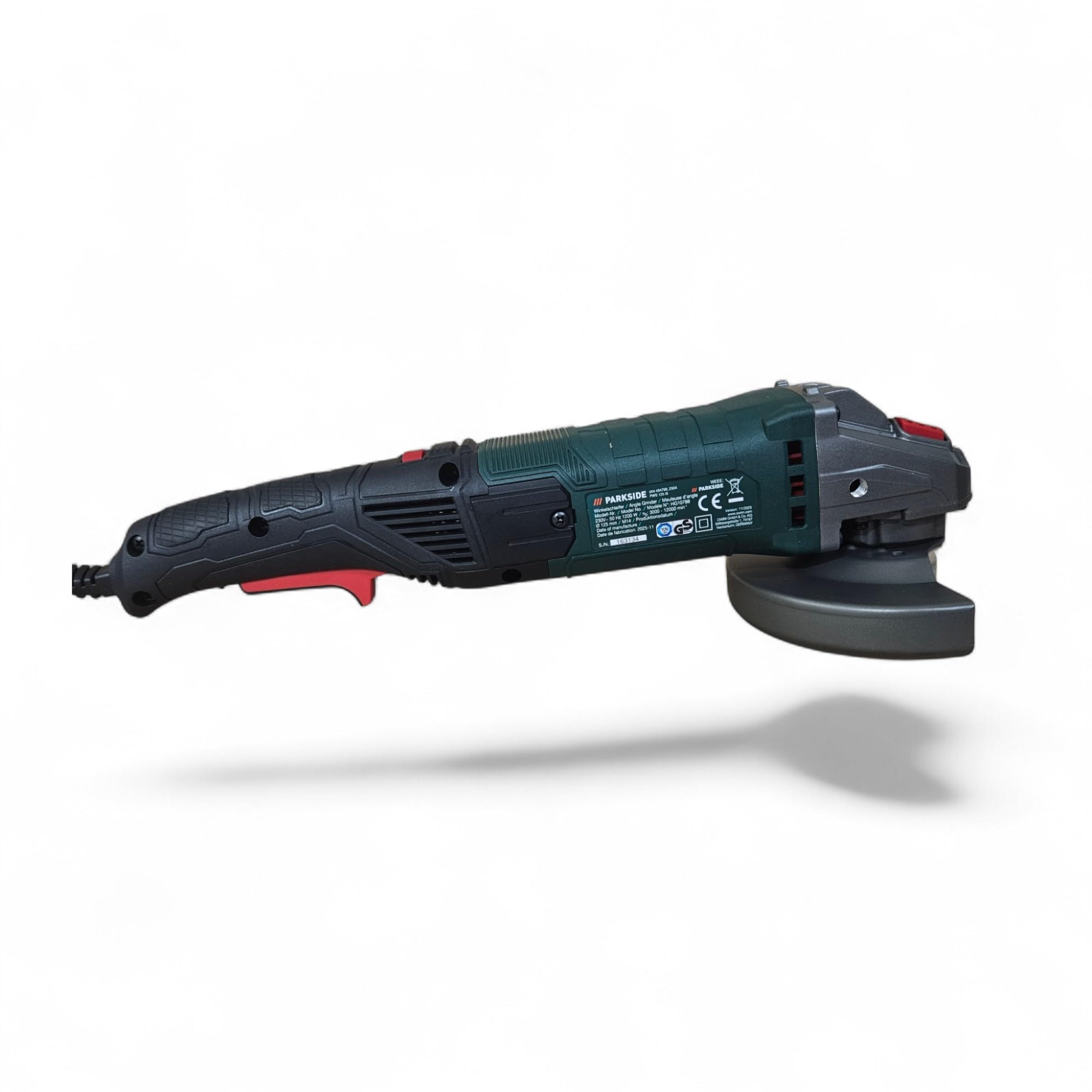 Amoladora angular Parkside PWS 125 F5