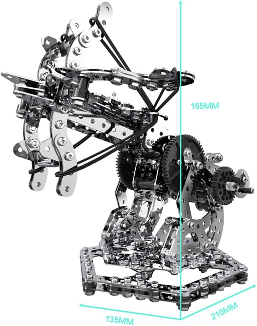 3D Metal Puzzle for Adults, Dragon Hunting Crossbow Metal 3D Model Kit, 3D Jigsaw Puzzle DIY Metal Mechanical Assembly Kit, 812 Pieces Metal Punk Puzzle Gift Ornaments