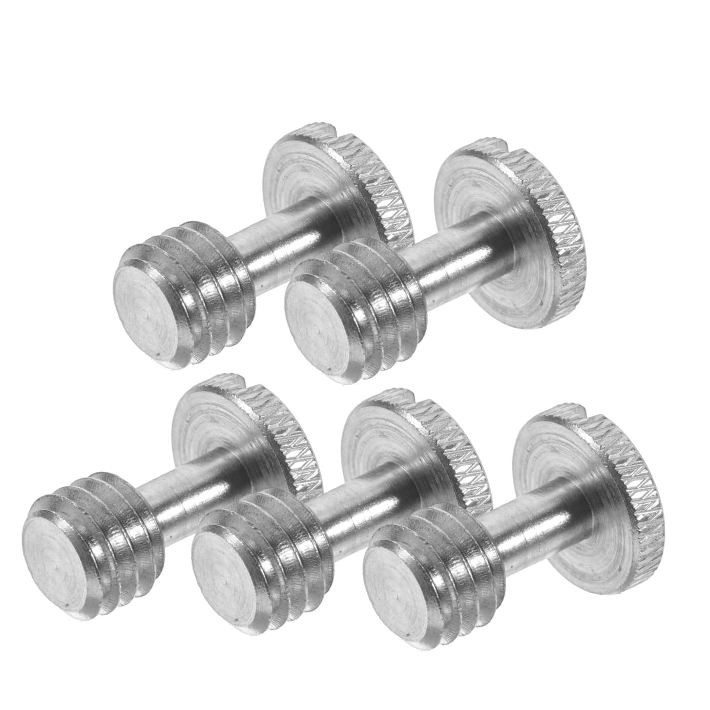 Tornillos 3/8 de hierro con acabado plateado de precisión mecánica para soportes 8