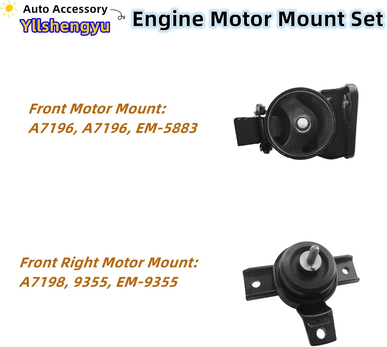 Engine Transmission Mount Set 4Pcs Compatible with 2010-2012 Santa Fe 2011-2013 Sorento 2.4L 3.5L FWD, Replaces 218302P400 218302P500 218302P000 218302P600
