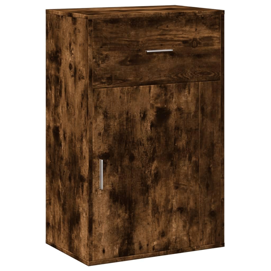 Mobile in legno con cassetto e 2 scomparti, organizer moderno per soggiorno, ufficio, balcone, 56,5 x 39 x 90 cm