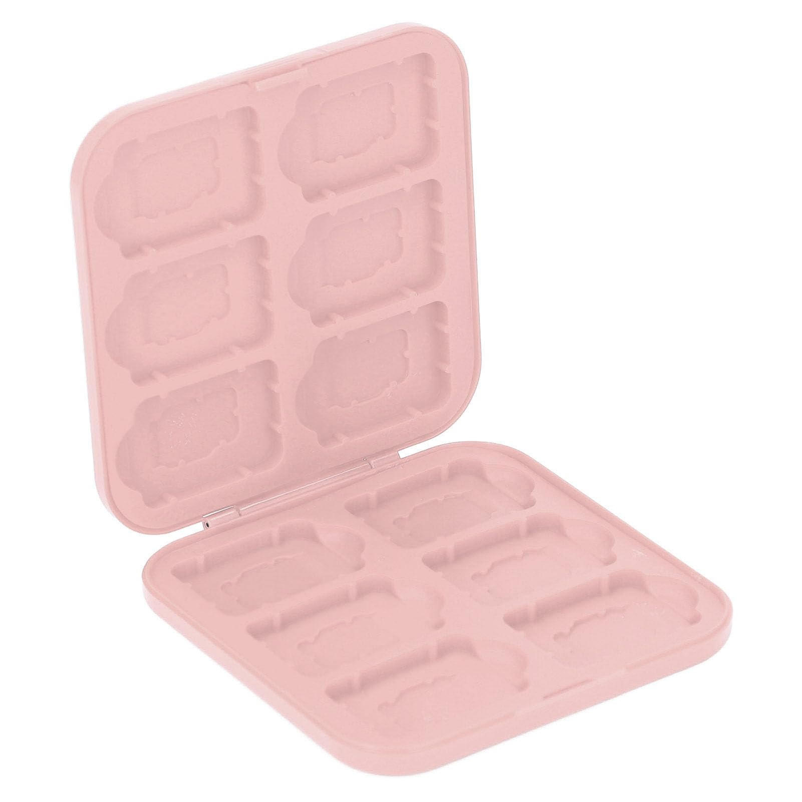 Playe Card Storage Cover, Playing Card Holder 12 Ranuras Portátiles Grandes Capacidad para la Tarjeta de Almacenamiento (Pink)