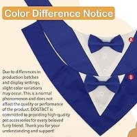 Vista 2 de Bandana de boda para perro, collar formal de esmoquin ajustable para perro con lazo, ropa de boda pequeña, mediana y grande, regalos de cumpleaños
