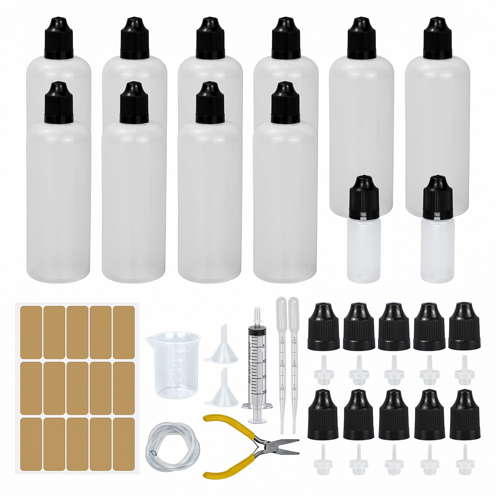 Flaconi Contagocce 15ml - 20 Pezzi Riutilizzabili Con Imbuto E Pipette Per Oli E Essenze - Foto 8