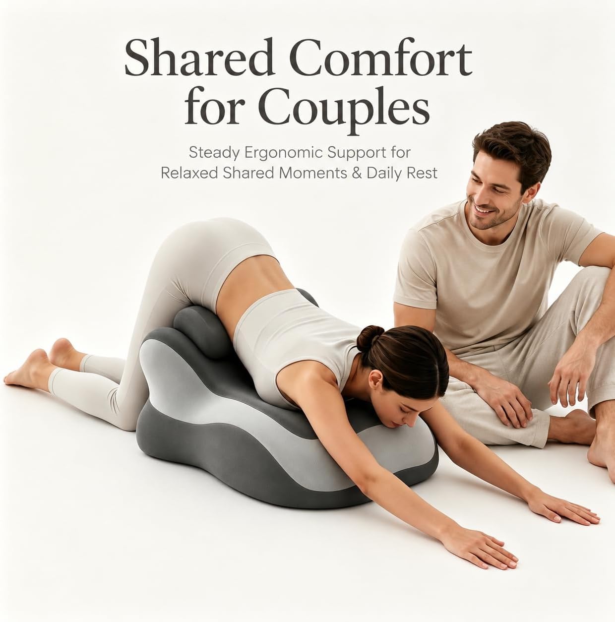 Memory Foam Wedge Pillow for Couples, Intimacy & Positioning Support