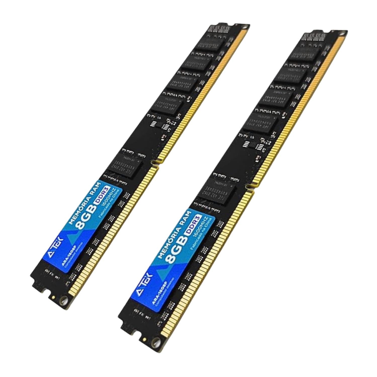 DDR3 16GB×8枚 Memória DDR3 16GB 2x8 1600MHz para Computador Formato: DIMM - Alto