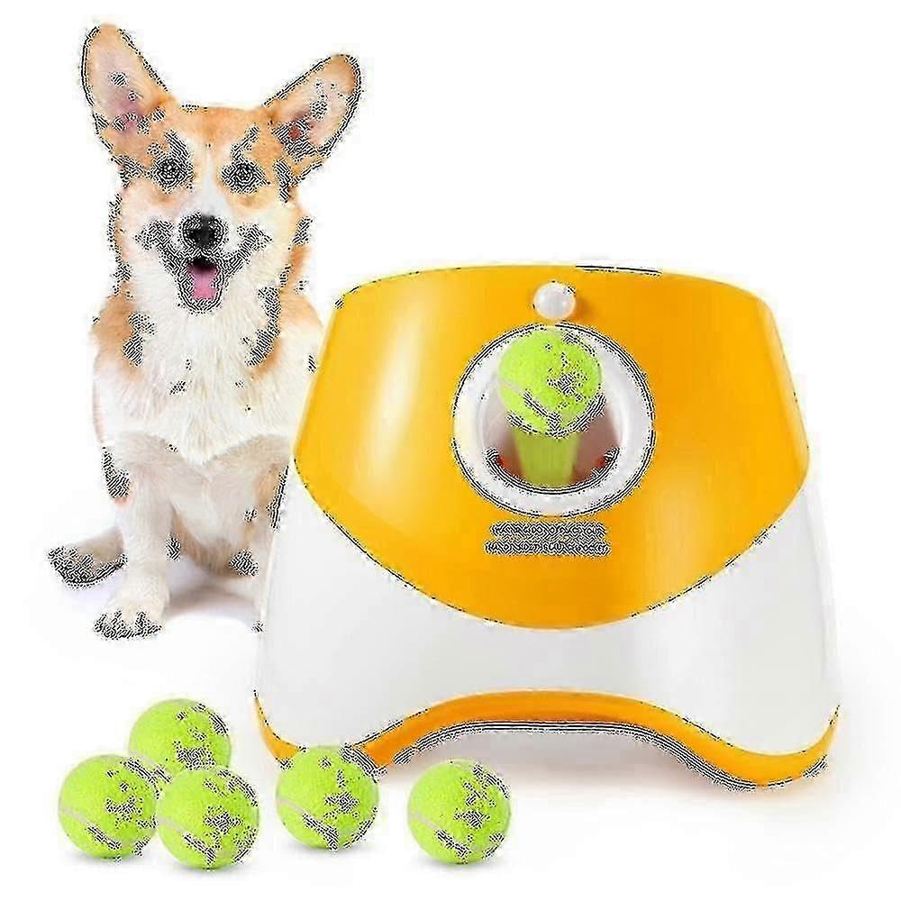 Lanceur de balles automatique pour chien avec 3/6/9 balles durable pour chiens de petite et moyenne taille