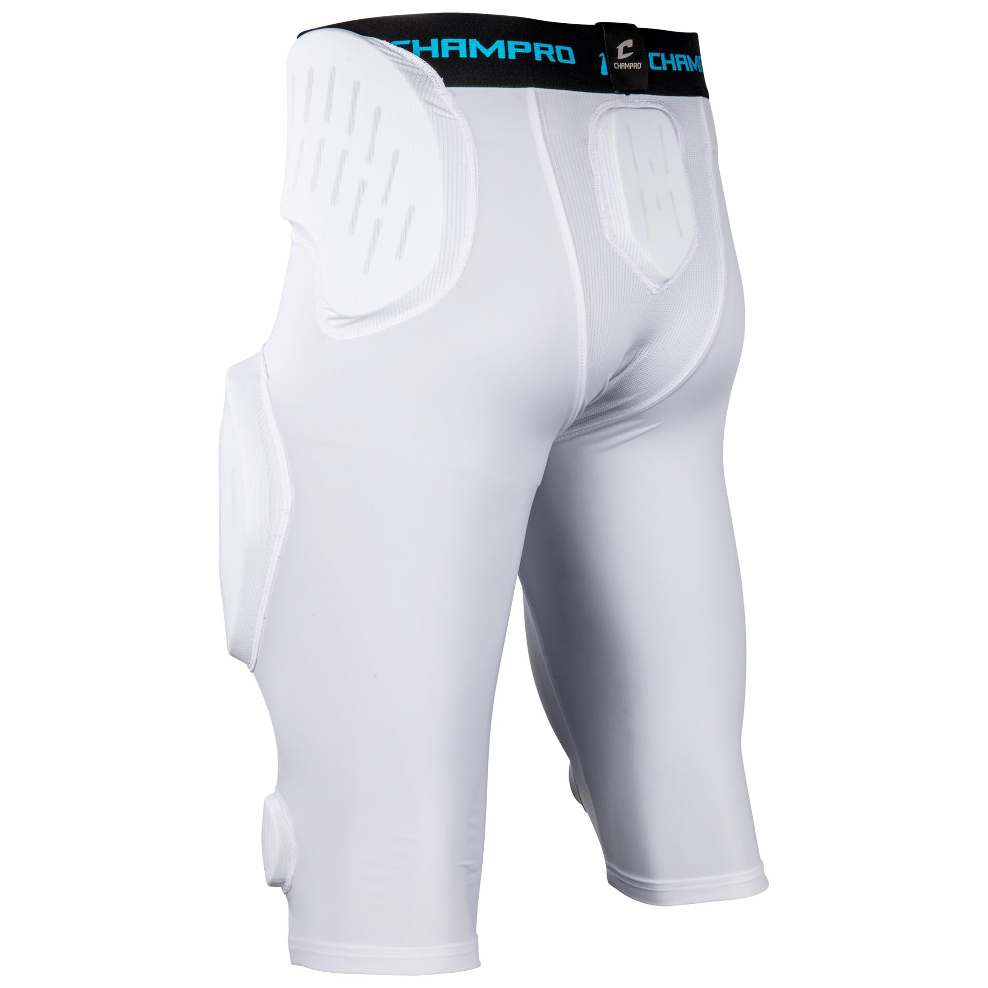 Champro Formation - Faja de 7 Almohadillas para Adultos XL Color Blanco