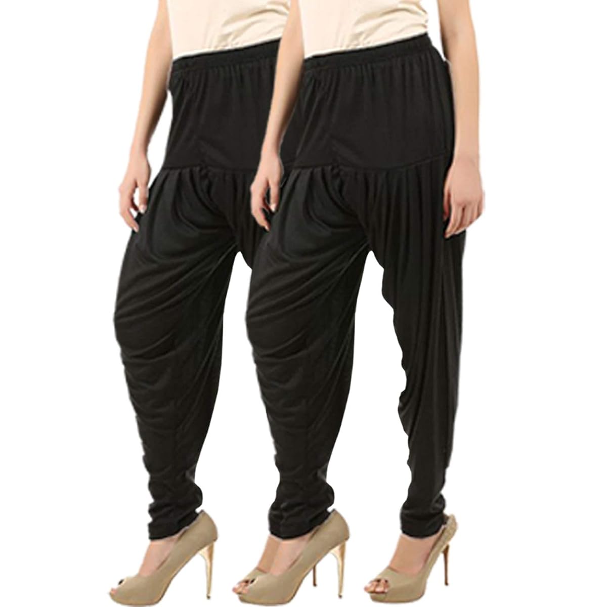 Buy That Trendz Women's Cotton Viscose Dhoti Patiyala Salwar Plain Patiala