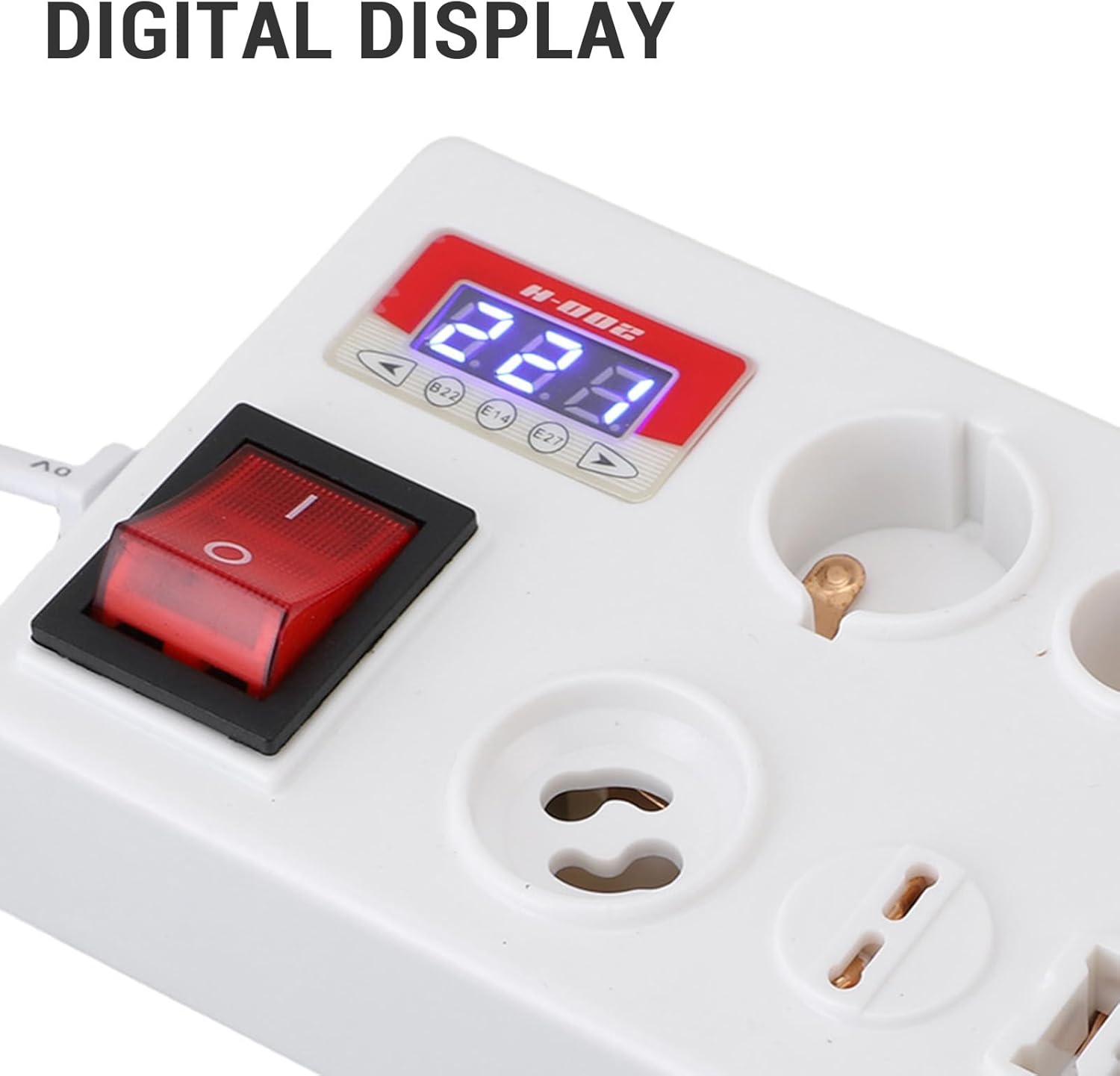 LED Voltage Tester, Multifunctional Current Voltage Power Measurement, LED Display Lamp Tester Box for B22 E14 E27 GU10 G4 to G12 G9 (US Plug 85-265V)