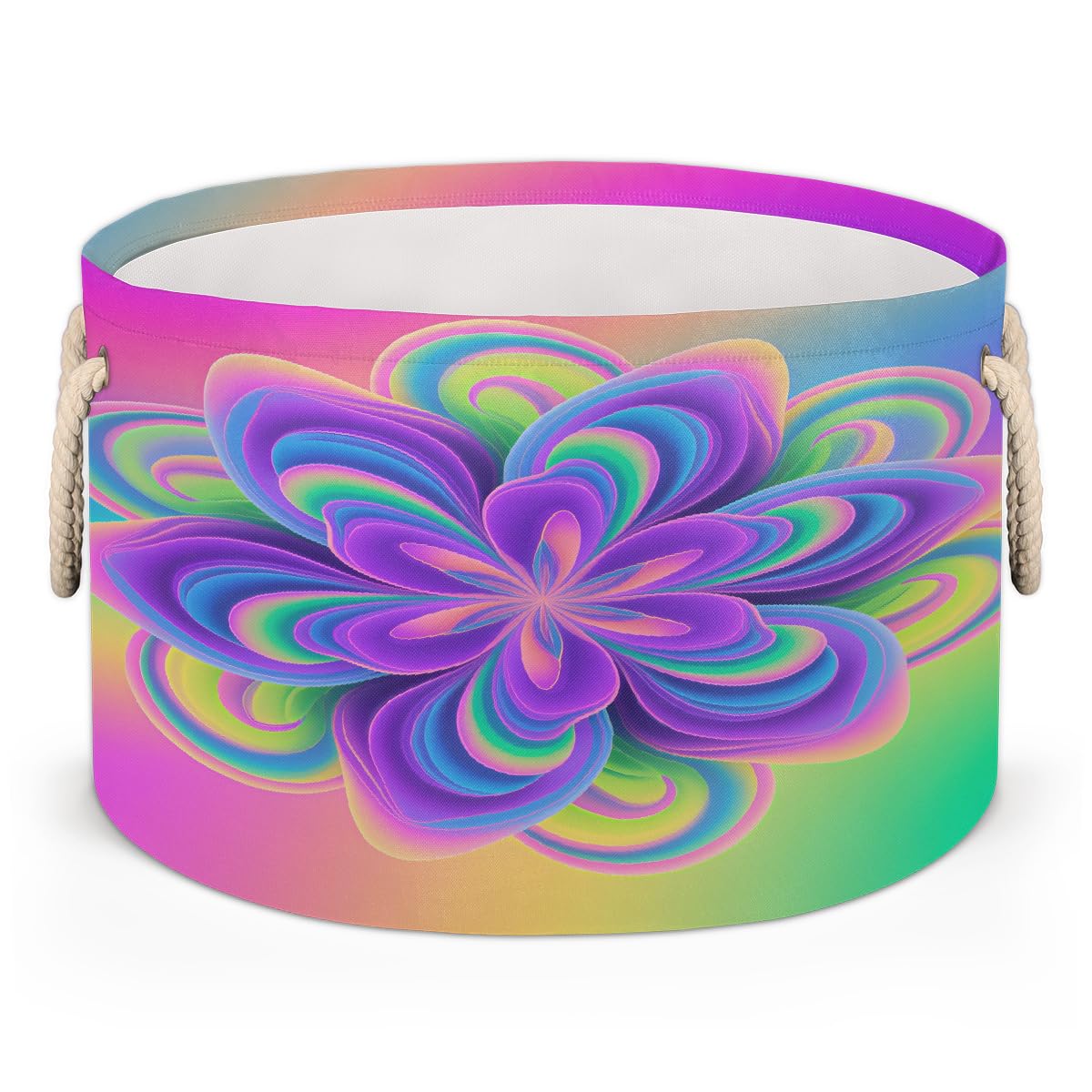 Panier cadeau de décoration d'intérieur au motif mandala violet élégant