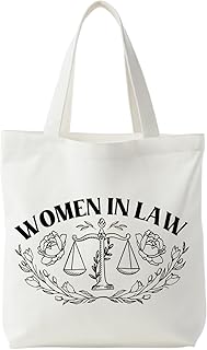 NATSUNO Lawyer Gifts for Women,Lawyer Canvas Tote Bag, Law Graduation Gifts,Women in Law Tote Bags,Reusable Grocery Bags