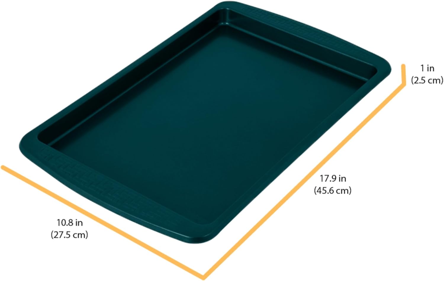 Chicago Metallic Everyday Nonstick Medium Baking Sheet, Emerald Green, Durable Carbon Steel for Perfect Baking - Image 4