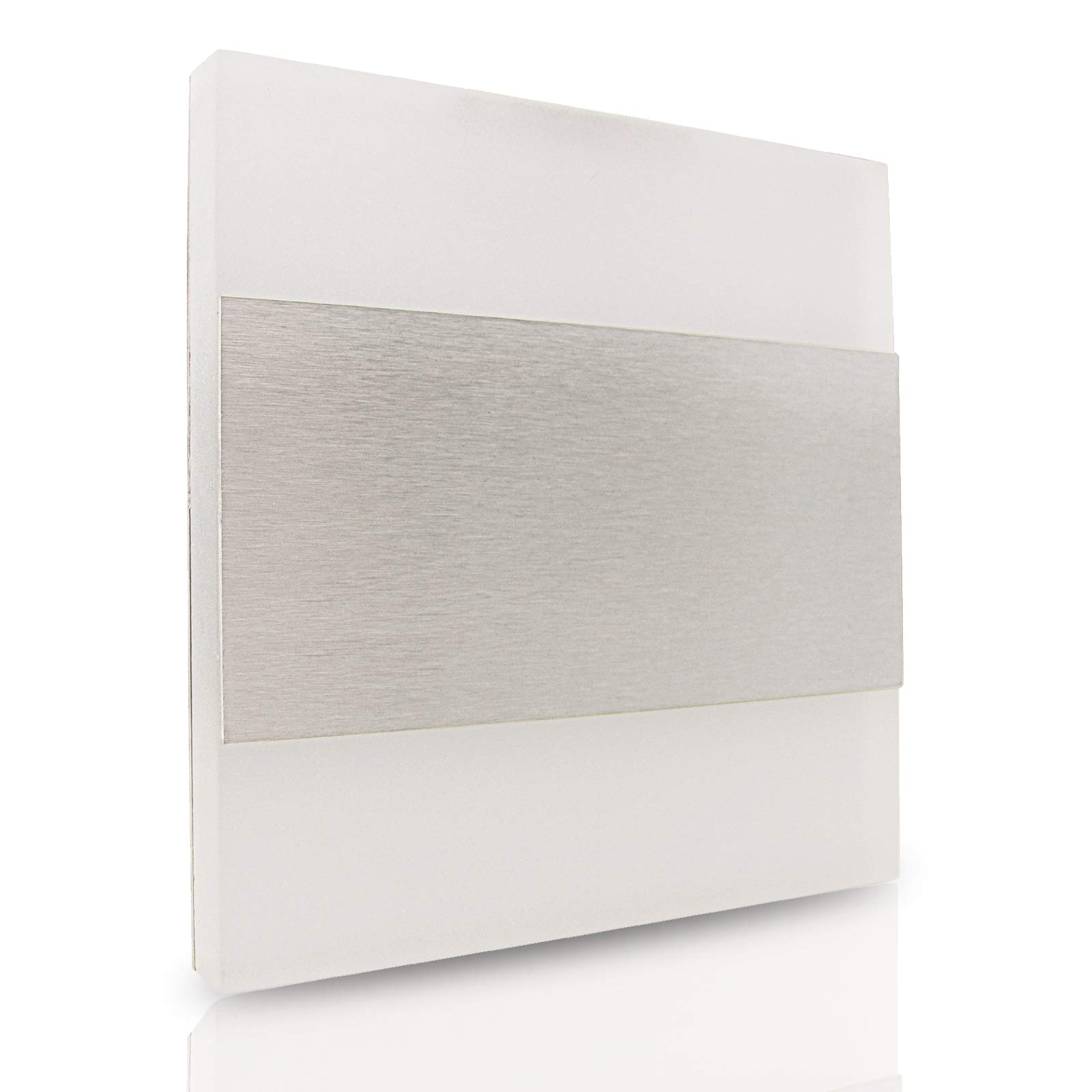 trendlights24 Escala M2 Wandeinbauleuchte Acrylglas/Edelstahl 230V  